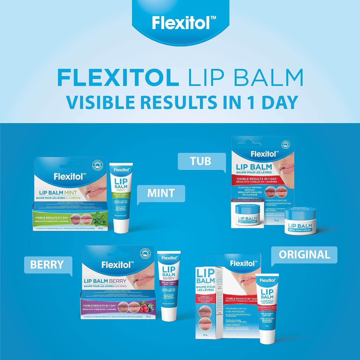 Flexitol – Lip balm 10g – Berry