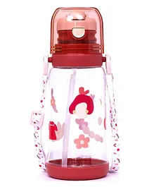 Eazy Kids – Water Bottle with Straw 600ml – Pink