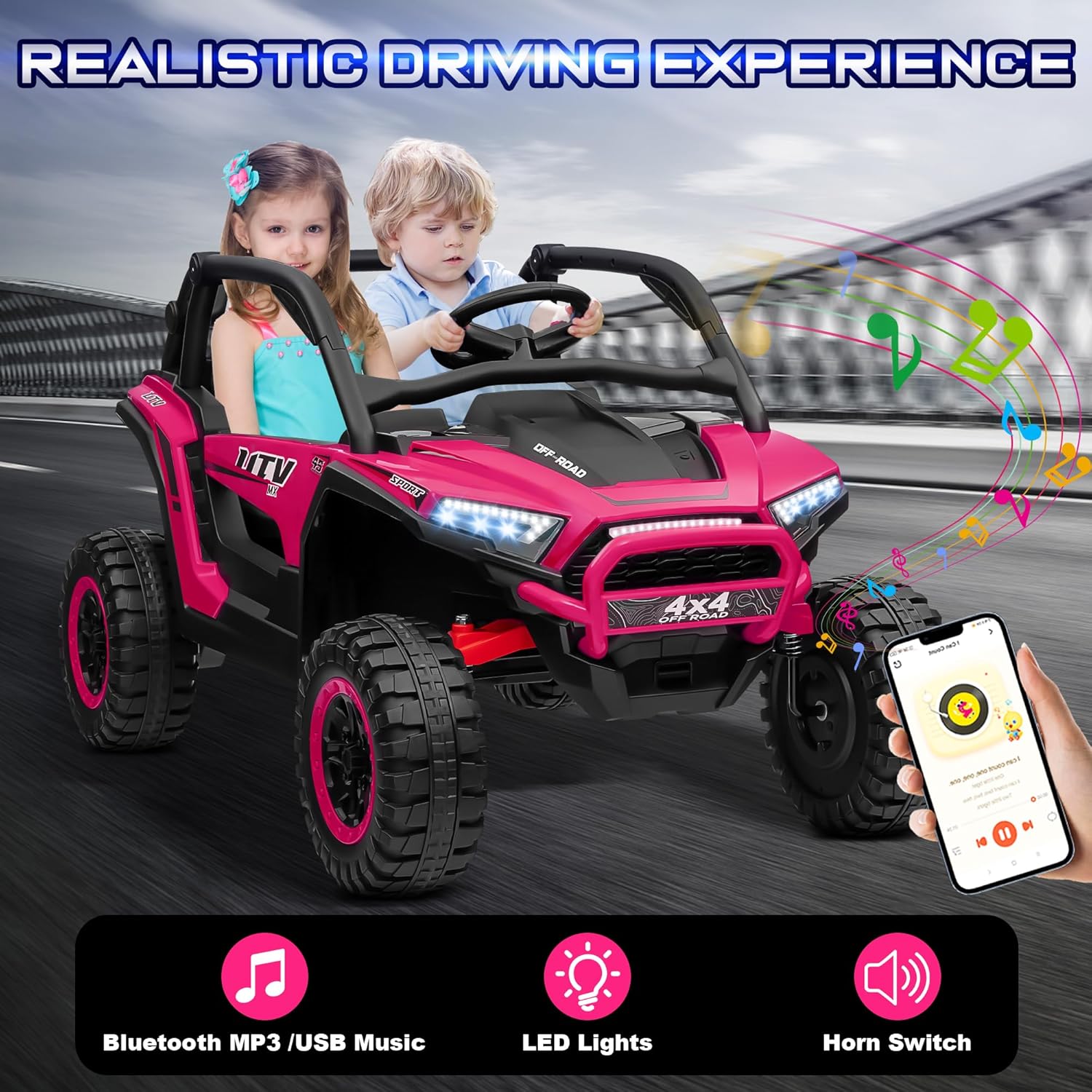 Megastar – Megastar Electric Rideon Kids Utv Sandviper Suv Jeep 12 V