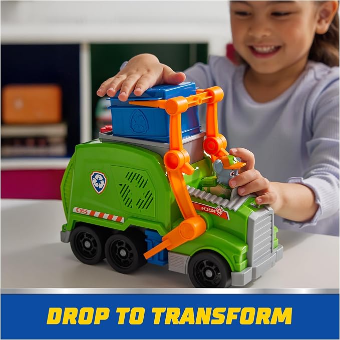 Paw Patrol – Nick Paw Patrol – Paw Patrol Rocky Crush N Roll Recycling Truck