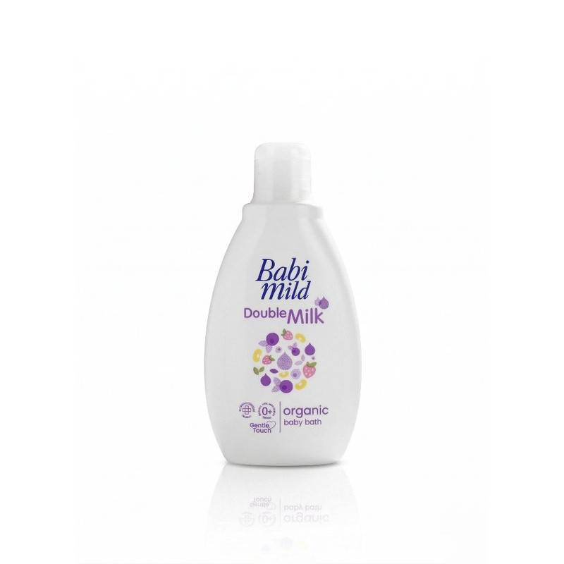 Babi Mild - Head and Body Baby Bath Double Milk Organic - 180ml