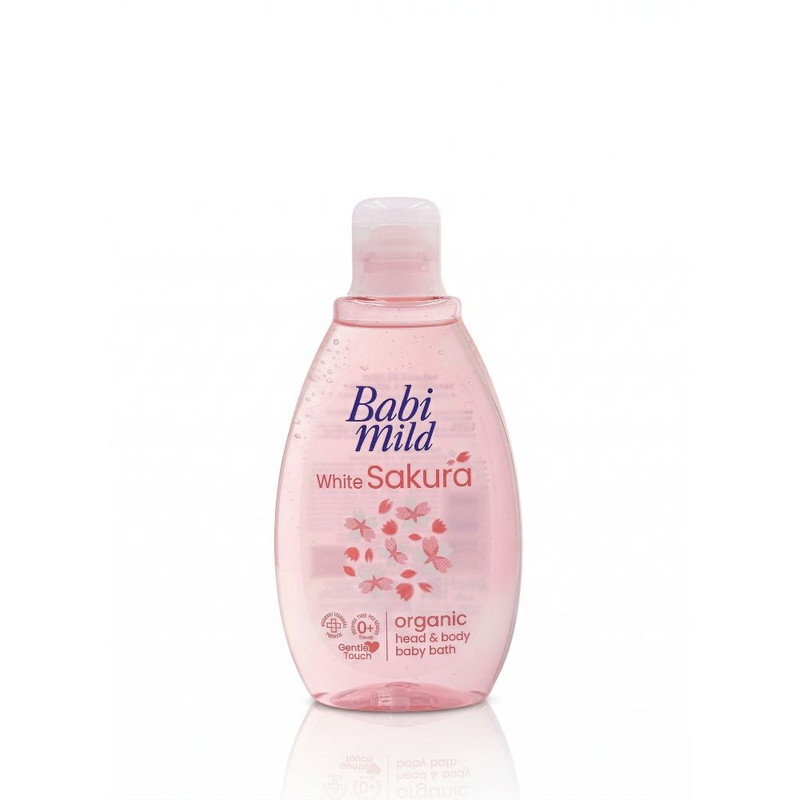 Babi Mild - Head and Body Baby Bath White Sakura Organic - 180ml