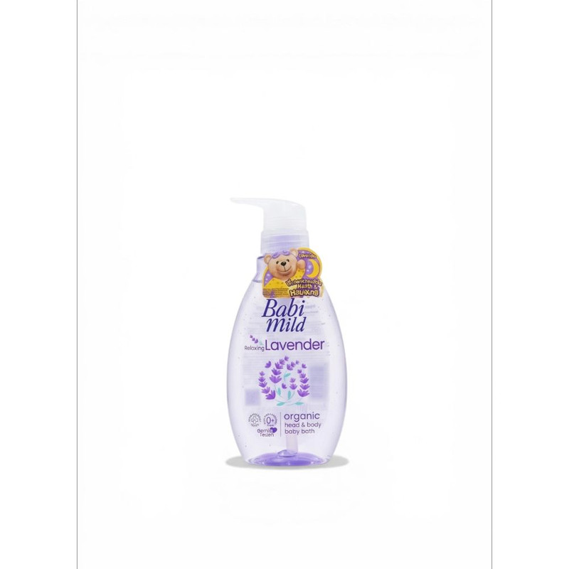 Babi Mild - Head And Body Baby Bath Relaxing Lavender Organic - 380ml