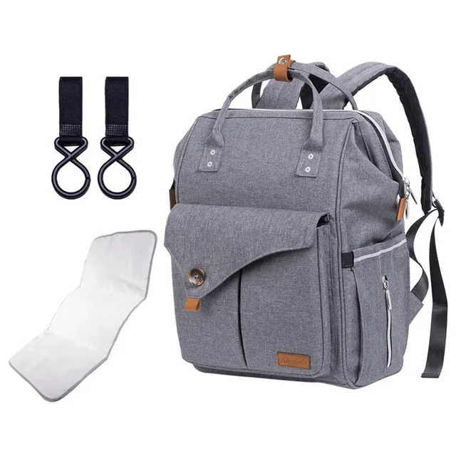 Alameda - Diaper Backpack - Large - Grey