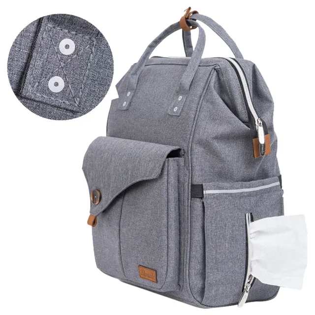 Alameda – Diaper Backpack – Large – Grey