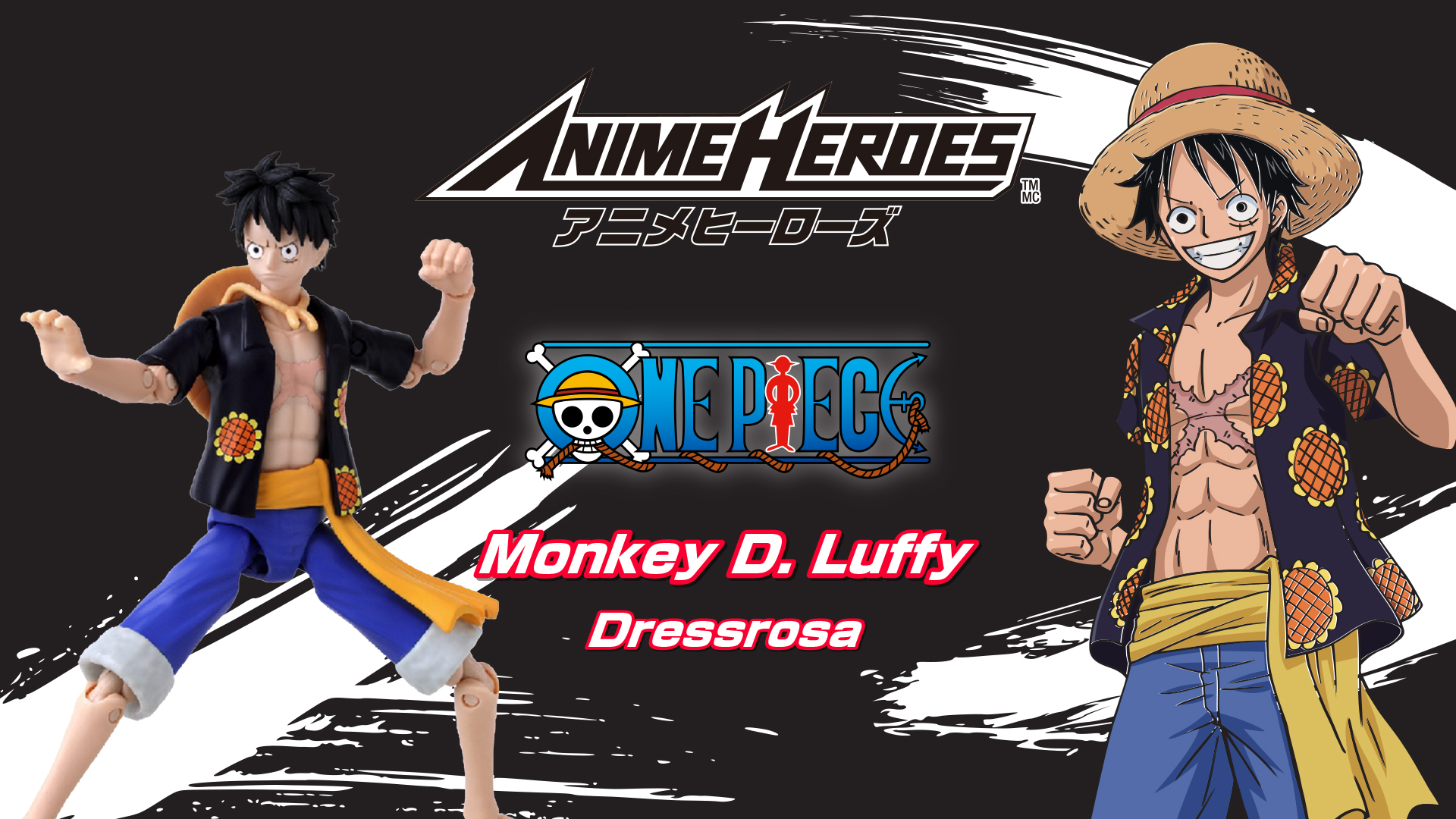 ANIME HEROES ONE PIECE M.D.LUFFY D.ROSA