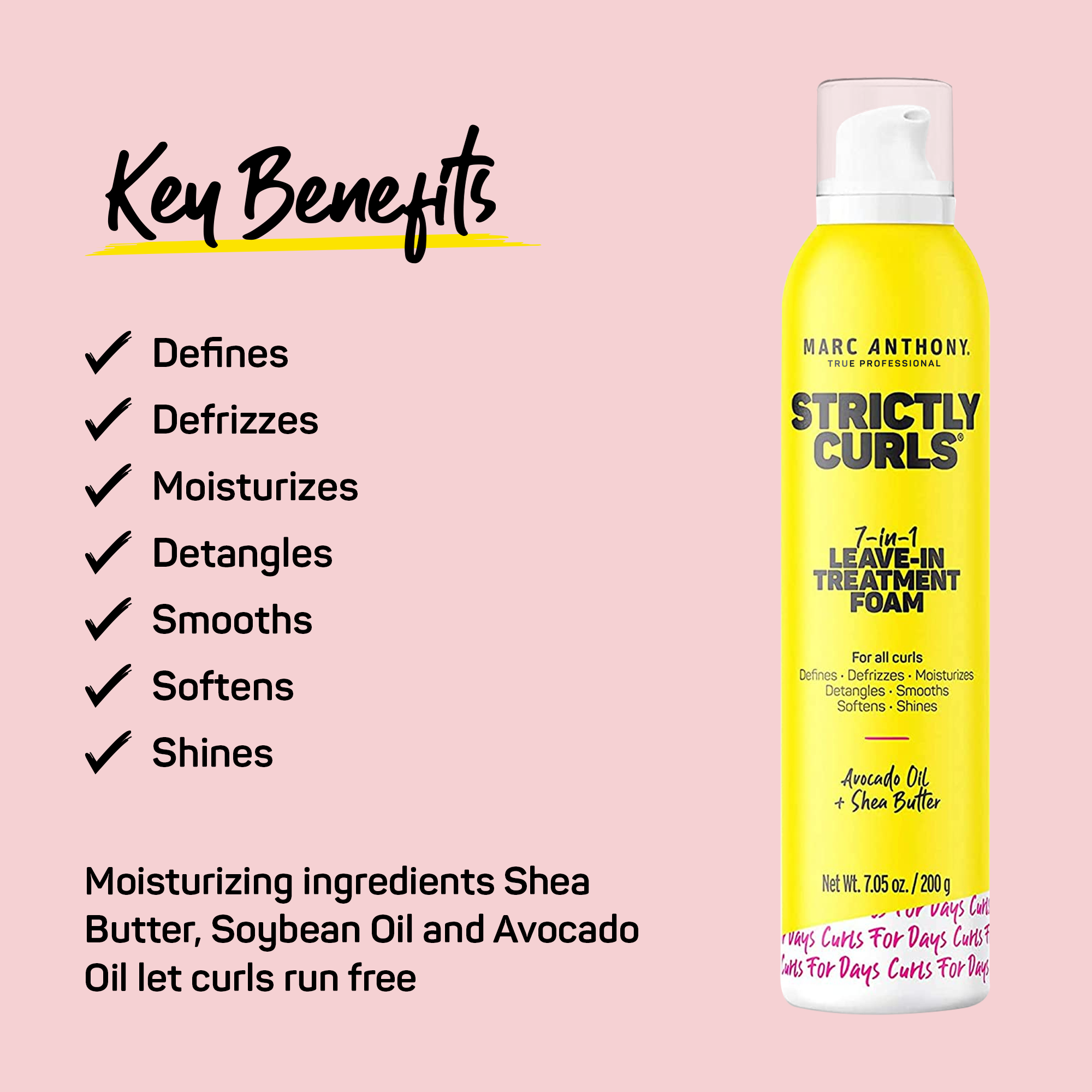 Marc Anthony Strictly Curls Perfect Curl 7-In-1 Treatment Foam 210Ml