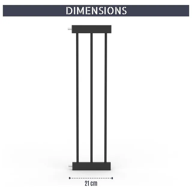 Baby Safe – Safety Gate Extension 21cm – Black