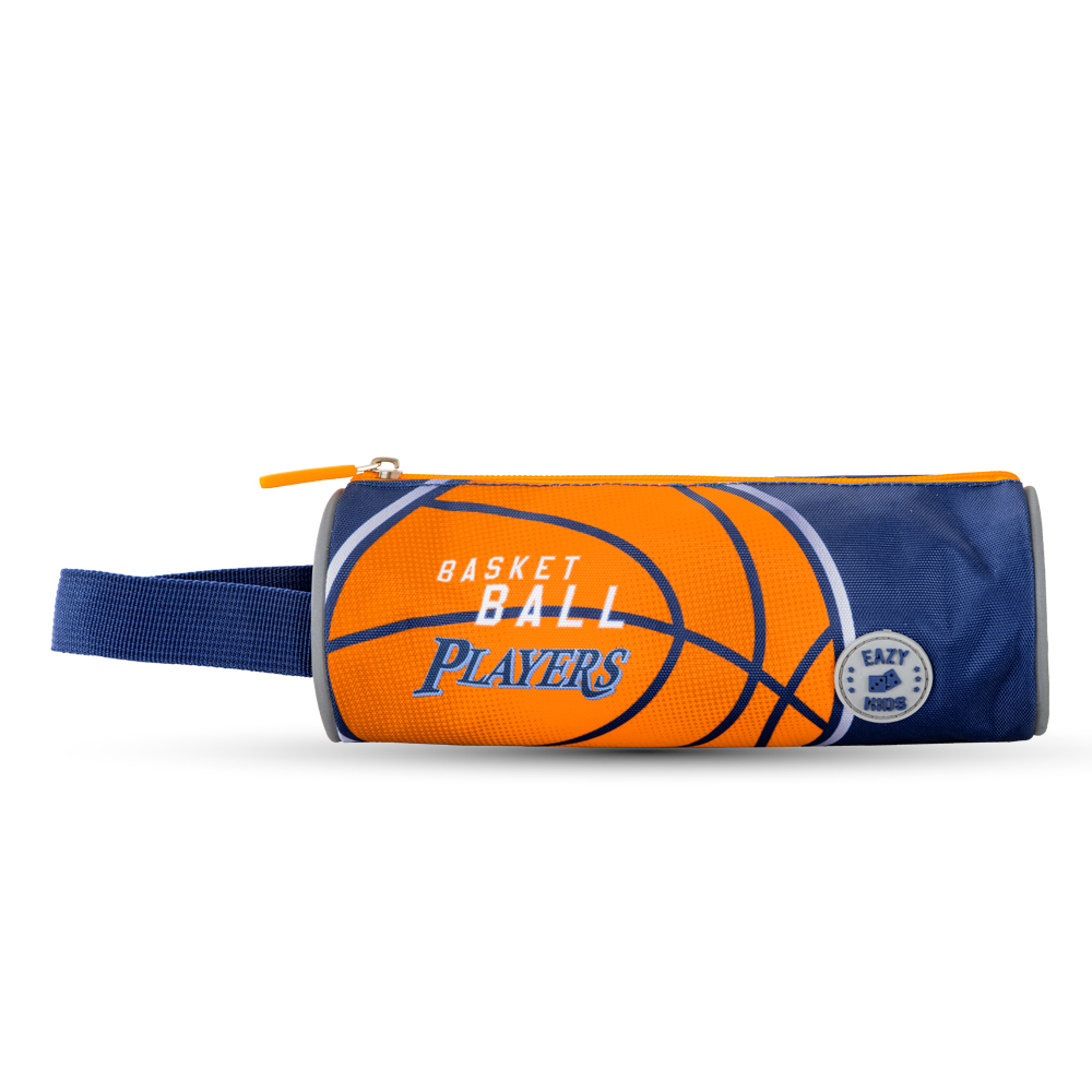 Eazy Kids – 18Inch- Set of 4 Backpack w/ Water Bottle, Lunch Bag and Pencil Case – Basket Ball