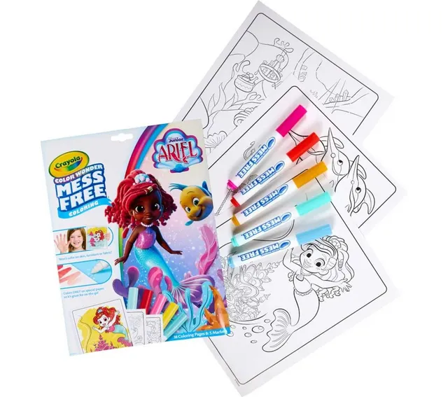 Crayola - Color Wonder Ariel Mess-Free Coloring Set , Ages 3+
