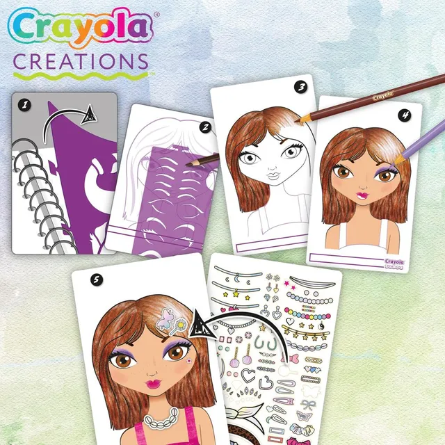 Crayola Creations Compact Make-Up Artist Sketch Set