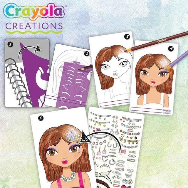 Crayola Creations Compact Make-Up Artist Sketch Set