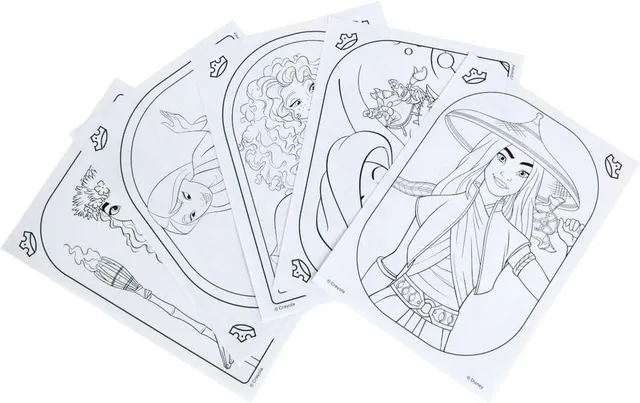 Crayola - Disney Princess Color & Sticker Activity Set – 20 Coloring Pages