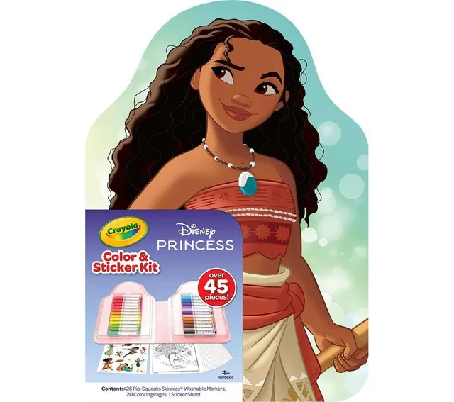 Crayola - Disney Princess Color & Sticker Activity Set – 20 Coloring Pages