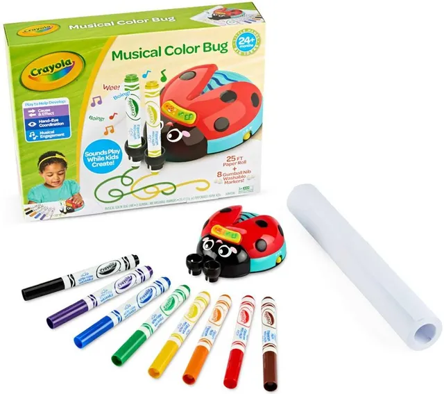 Crayola - Musical Doodle Bug, Toddler Sensory Toy, Ladybug Toy for Kids, Ages 2+