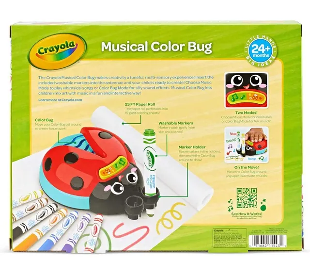 Crayola - Musical Doodle Bug, Toddler Sensory Toy, Ladybug Toy for Kids, Ages 2+