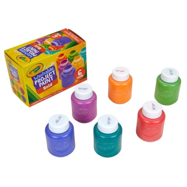 Crayola - Washable Project Paint Set, Bold Colors
