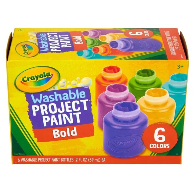 Crayola - Washable Project Paint Set, Bold Colors