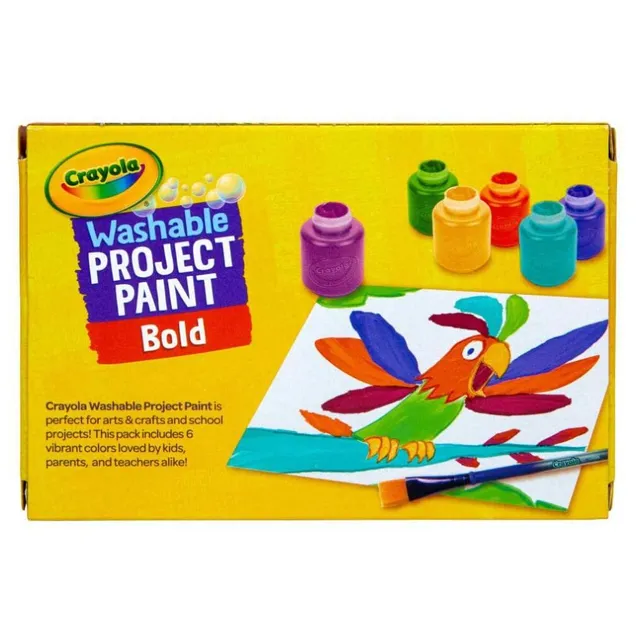 Crayola - Washable Project Paint Set, Bold Colors