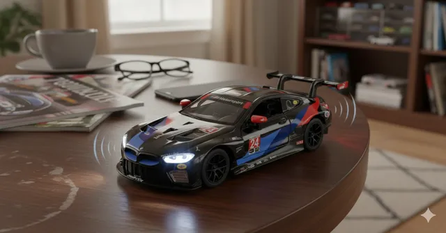 D-Power - 1:32 Die-Cast BMW M8 GTE Daytona 24H 2020 #24 Race Car with Lights & Sound