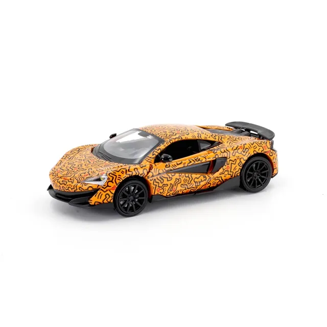 D-Power - 1:32 Die-Cast McLaren 600LT Keith Haring Edition Orange with Lights & Sound