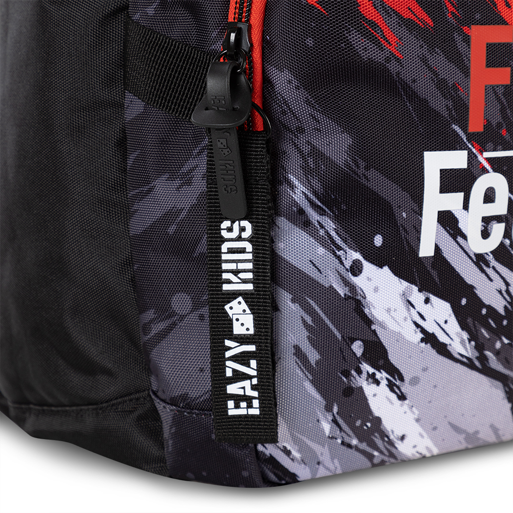 Eazy Kids – School Bag w/Laptop Compartment – 20Inch – Fast & Fearless Black b-1442010