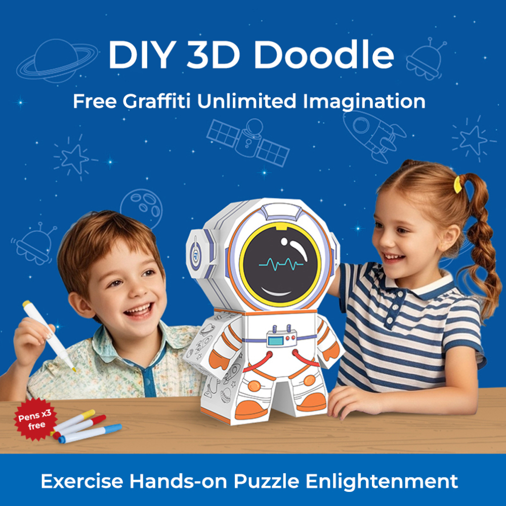 Eazy Kids – DIY Creative Spaceman – 3 Color Pens
