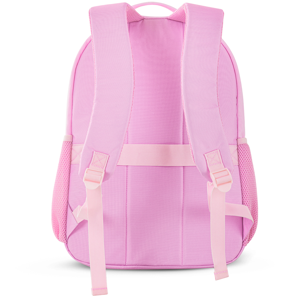 Eazy Kids – 17-Inch Backpack W/ Lunch Bag & Pencil Case – Set of 4 – Sugar Pop Pink