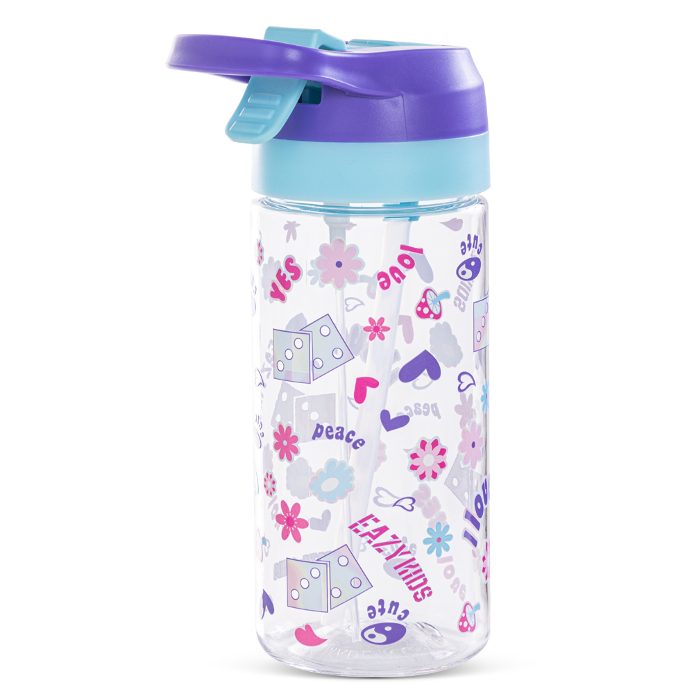 Eazy Kids -Muffin Tritan Water Bottle W/ Spray 500ml - Purple