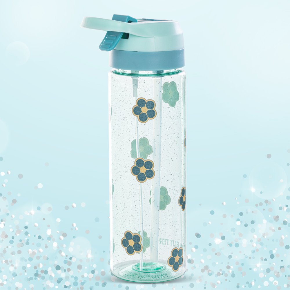 Eazy Kids – Flora Tritan Water Bottle W/Spray 750ml – Gitter Green