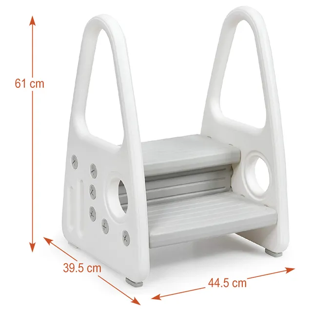 Eazy Kids – 2 Step Stool – Grey