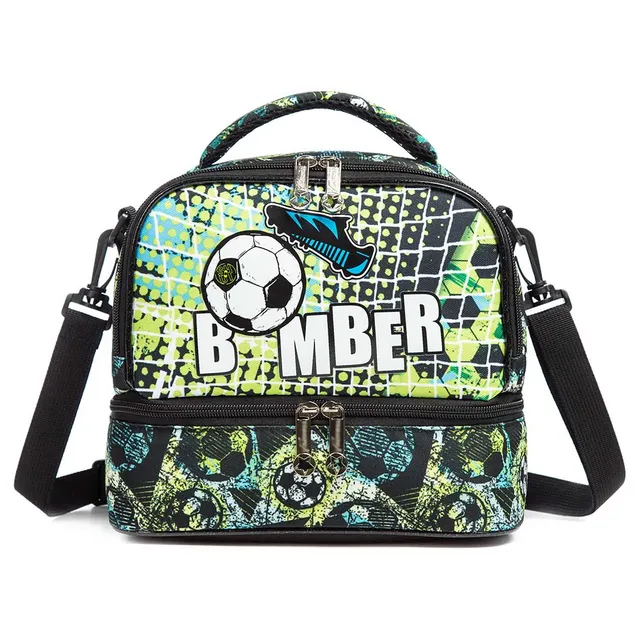 Eazy kids – Bottle / Lunch Bag – Football Green