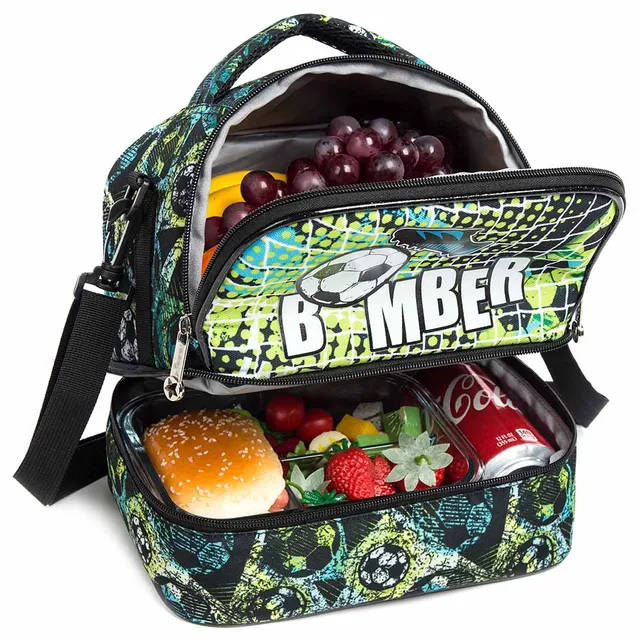 Eazy kids – Bottle / Lunch Bag – Football Green