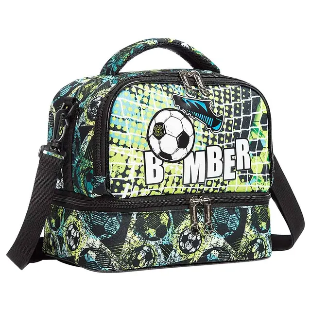 Eazy kids - Bottle / Lunch Bag - Football Green
