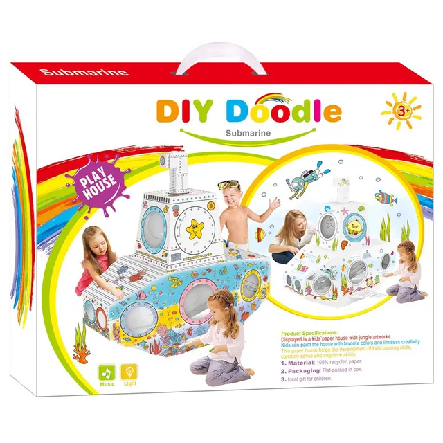 Eazy Kids – Diy Doodle Coloring Submarine With Music & Light