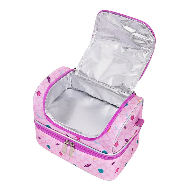 Eazy Kids – Dual Compartment Lunch Bag Mermaid – Purple