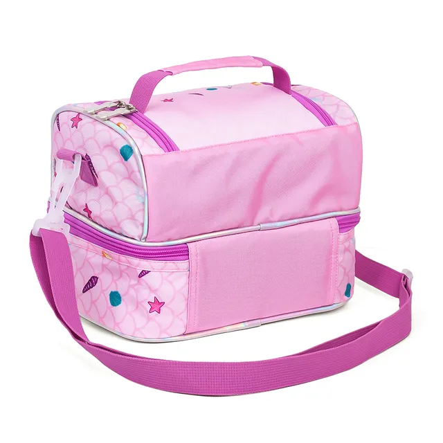 Eazy Kids – Dual Compartment Lunch Bag Mermaid – Purple