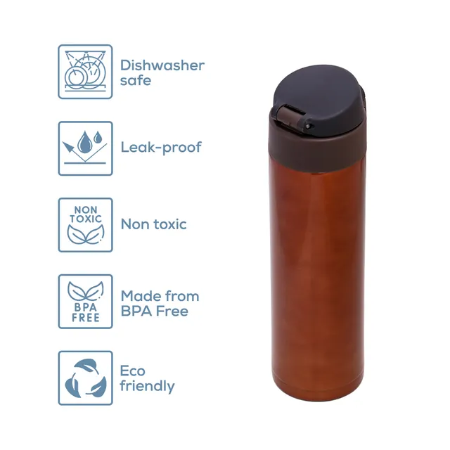 Eazy kids - Insulated Travel Water Bottle - Copper, 500ml