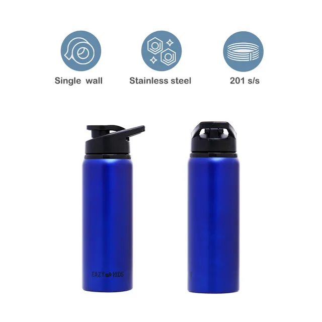 Eazy kids – Stainless Steel Sports Water Bottle – Blue, 700ml