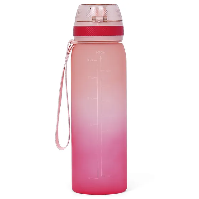 Eazy Kids - Water Bottle with Strap 1000ml - Pink