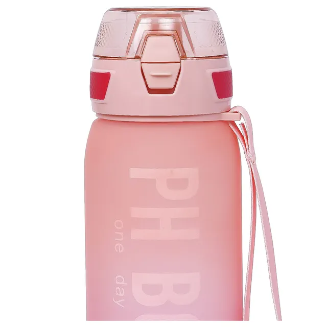 Eazy Kids - Water Bottle with Strap 1000ml - Pink