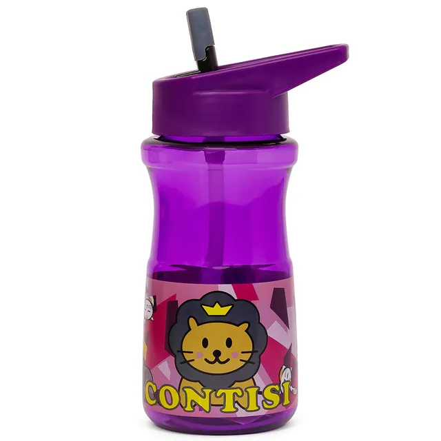 Eazy Kids Water Bottle with Straw 500ml – Contisi Purple