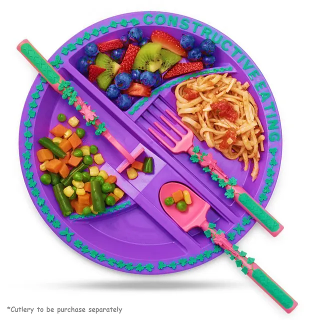 Eazy kids – Eating Plate – Garden Purple