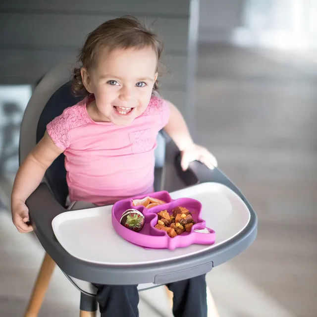 Eazy Kids - Silicon Suction Plate Unicorn Pink