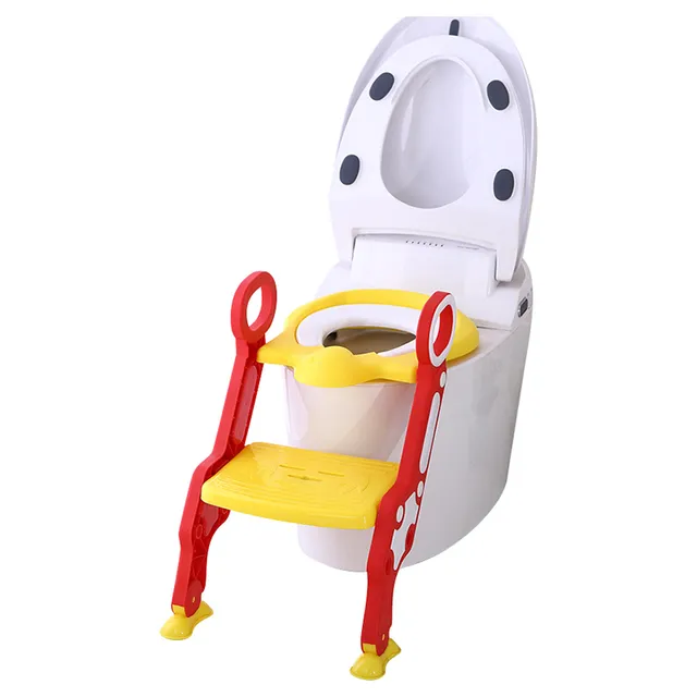 Eazy Kids - Step Stool Foldable Potty Trainer Seat - Yellow