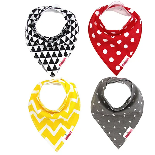 Eazy Kids Anchors & Ships Bandana Bibs Set of 4