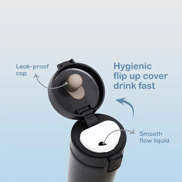 Hydrobrew - Insulated Tumbler Water Bottle - Black - 500ml
