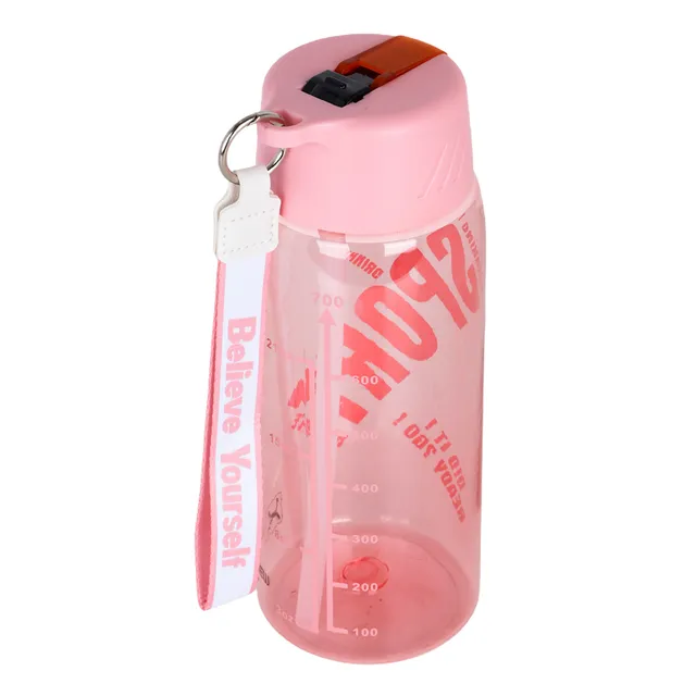 Hydrobrew - Water Bottle 800ml with Grab String - Pink
