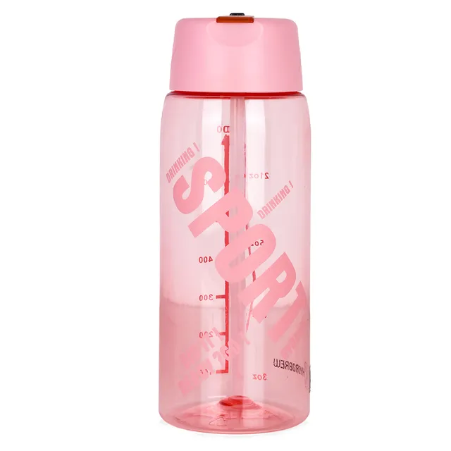 Hydrobrew - Water Bottle 800ml with Grab String - Pink