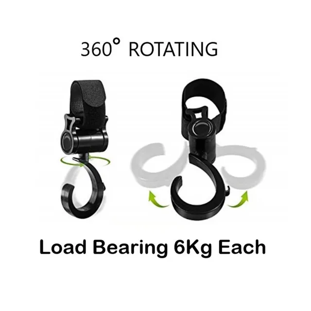 Insular - Universal Stroller Hooks - Black